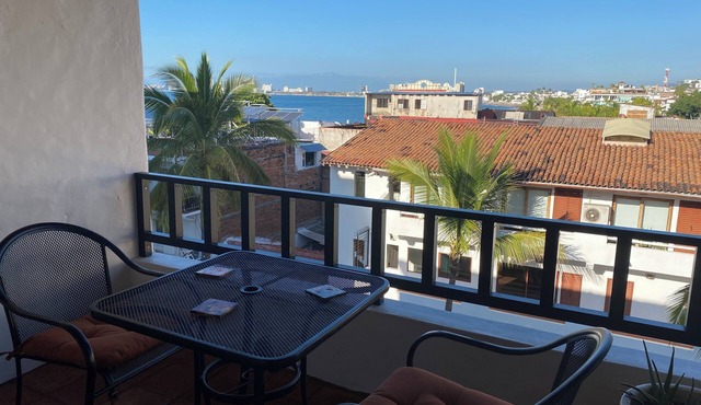 Ocean view apartment in downtown Vallarta a few steps from the Malecon