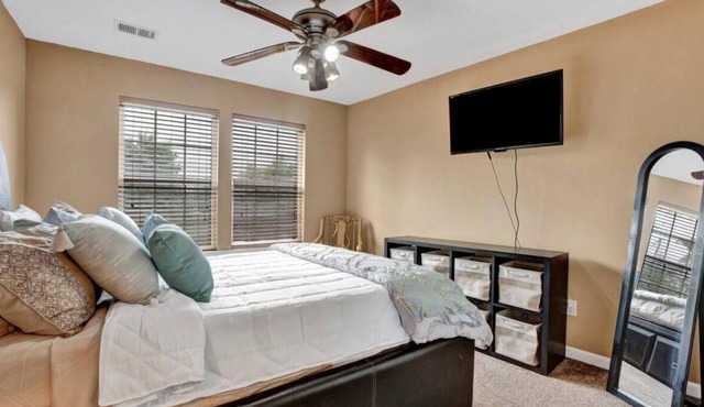 Relax with the whole family at this peaceful place to stay.