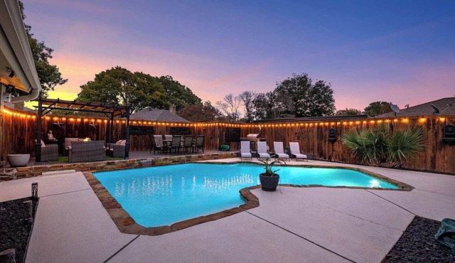 Resort-Style Pool House with Hot Tub and Game Room