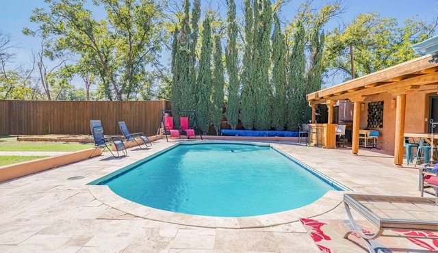 Right At Home-Midland Adobe Compound with Pool and Fire Pits and Billiards