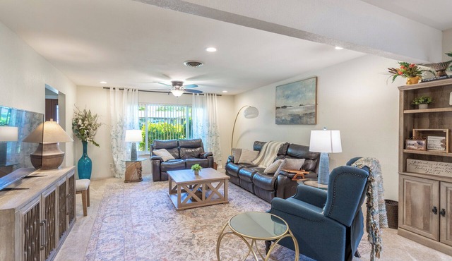 Spacious home/extra living room, coffee bar, play space, office/exercise rm!
