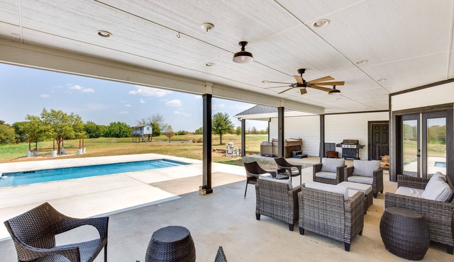 Spacious Wills Point Retreat w/Pool & Pond!