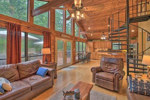 Waterfront Lake Dardanelle Home w/Dock & Fire Pit