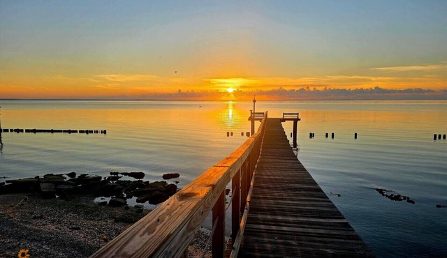 Waterfront, Lighted Pier and Family Games!
