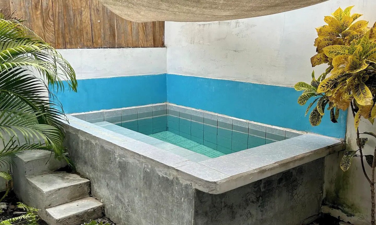 El Paredon House | Loros Bungalow kitchen, private pool "AZURA"