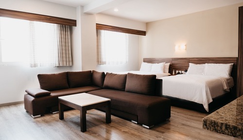 Junior Suite, 2 Double Beds, Kitchenette