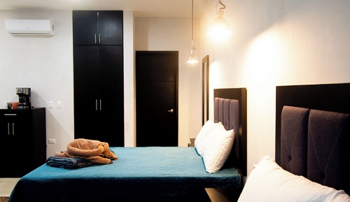 Superior Quadruple Room, 2 Double Beds, Pool View