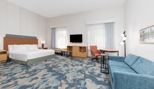 Suite, 1 King Bed, Accessible, Non Smoking (Roll-in Shower)