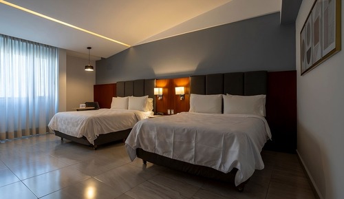 Standard Room, 2 Double Beds (Volcano View)