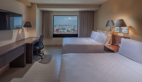 Standard Room, 2 Double Beds, City View