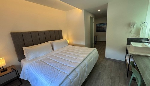 Standard King Size Bed with Work Area
