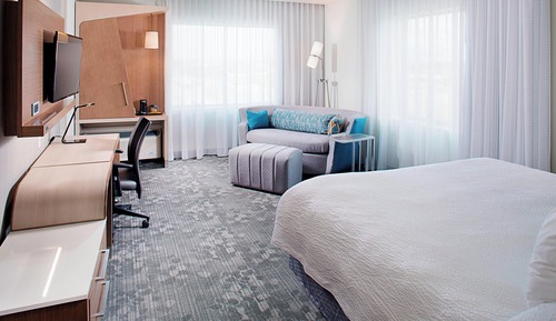 Room, 1 King Bed with Sofa bed, Hearing Accessible, City View