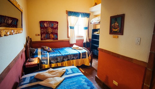 Economy Double Room, 2 Twin Beds, Shared Bathroom